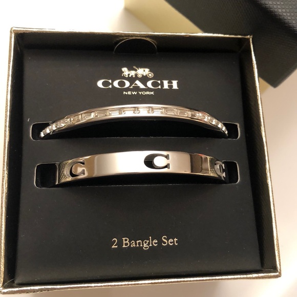 Coach 2 piece bangle set - Picture 2 of 5